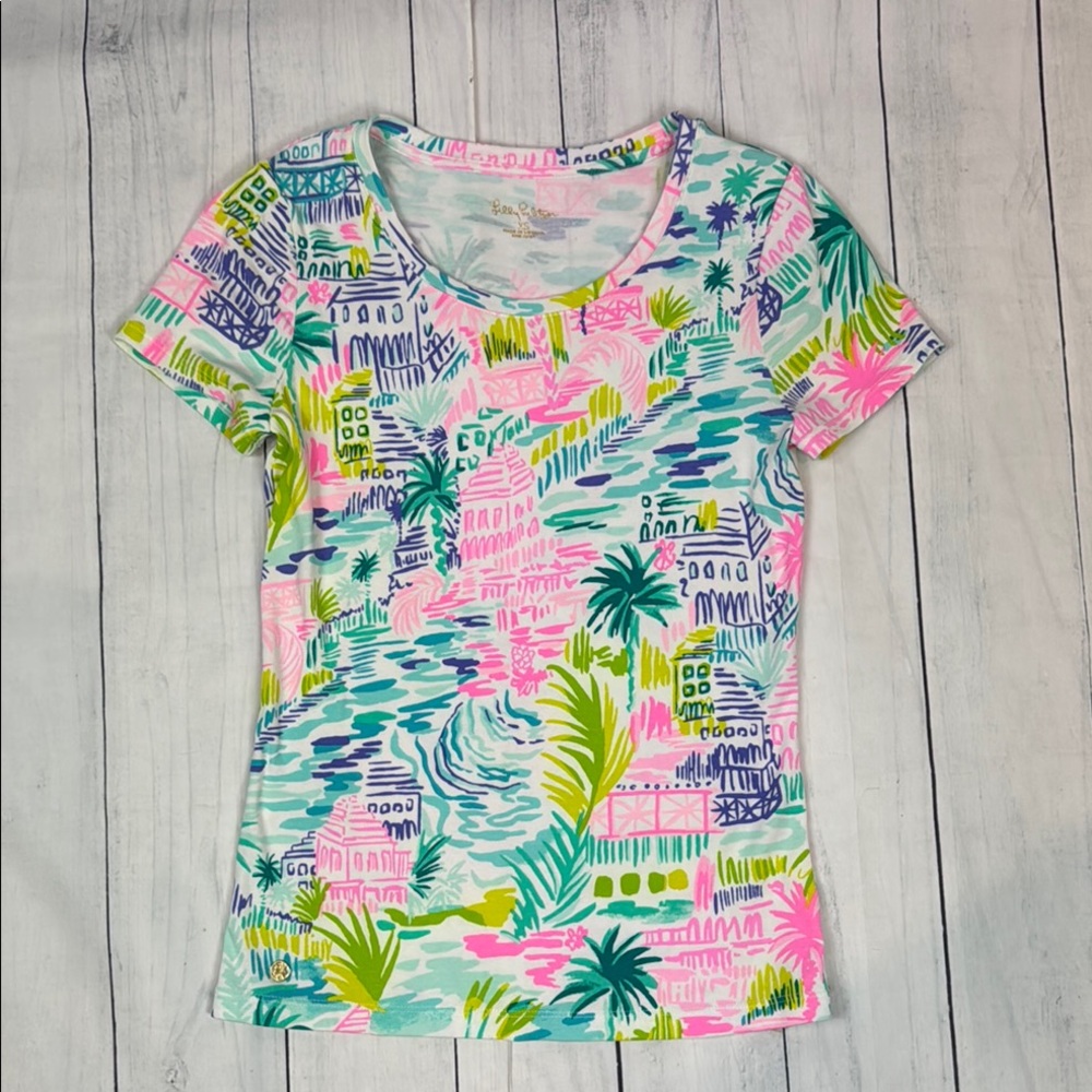 Lilly Pulitzer Women's Multicolor Printed Top, Private Island design